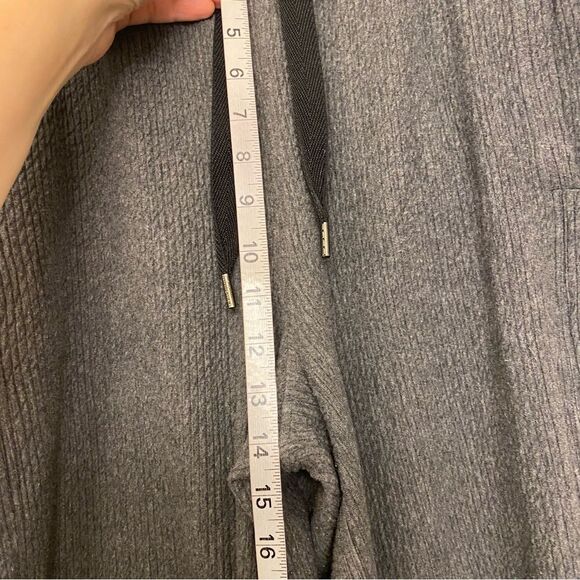 Lululemon Retreat Yourself Heathered Core Dark Grey Cropped Wide Leg Pant Size 4 - Picture 11 of 12